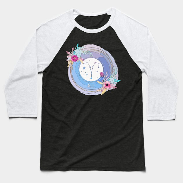 Aries Baseball T-Shirt by Birdbox